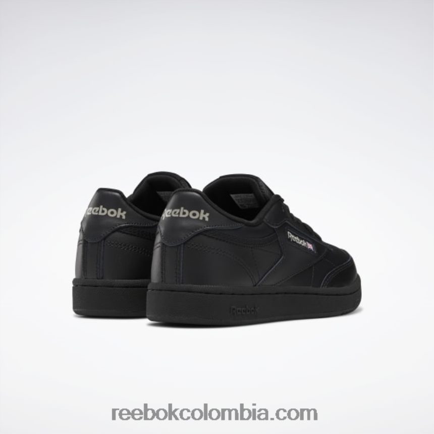 niños negro/carbón zapatos club c - escuela primaria Reebok D260LP1436