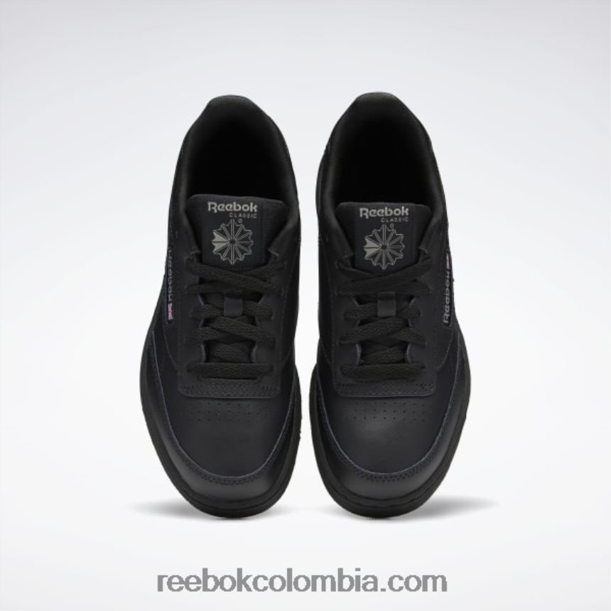 niños negro/carbón zapatos club c - escuela primaria Reebok D260LP1436