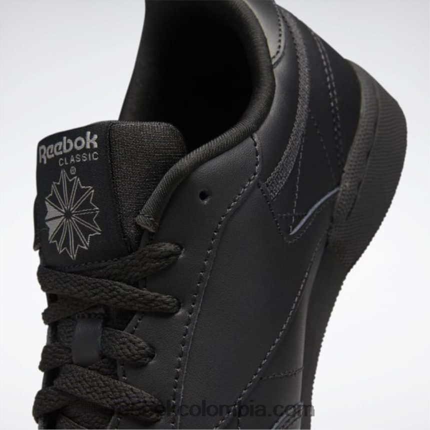 niños negro/carbón zapatos club c - escuela primaria Reebok D260LP1436