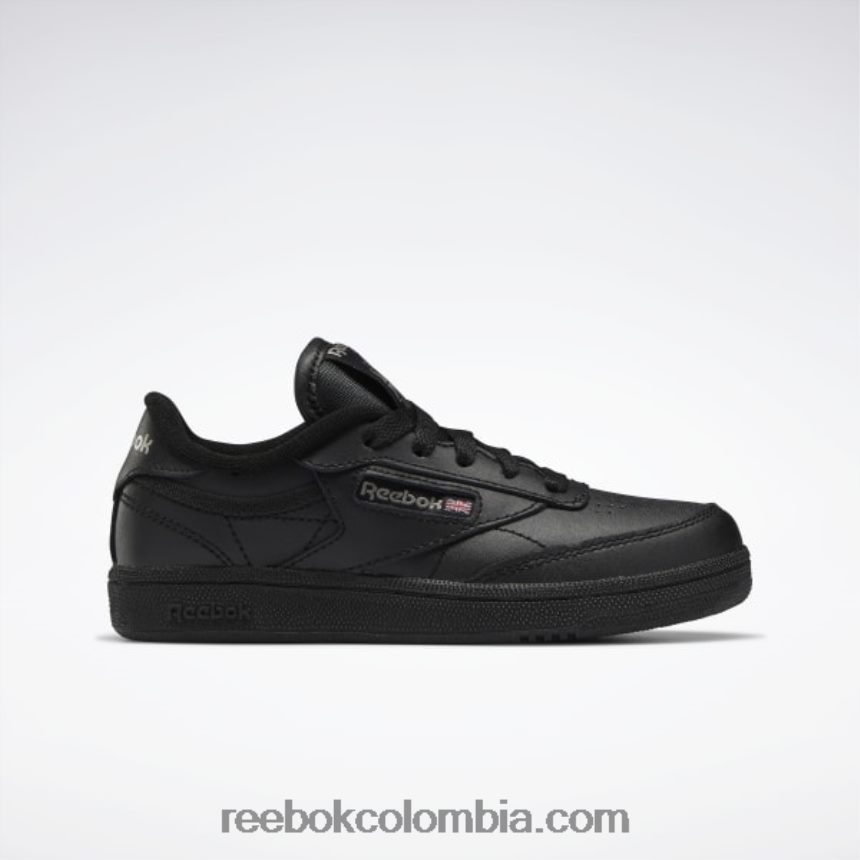 niños negro/carbón zapatos club c - preescolar Reebok D260LP1429