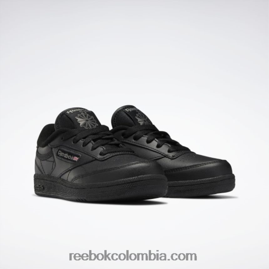 niños negro/carbón zapatos club c - preescolar Reebok D260LP1429
