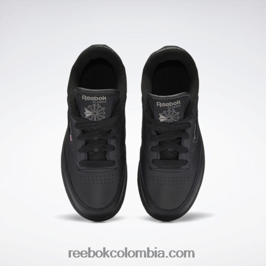 niños negro/carbón zapatos club c - preescolar Reebok D260LP1429