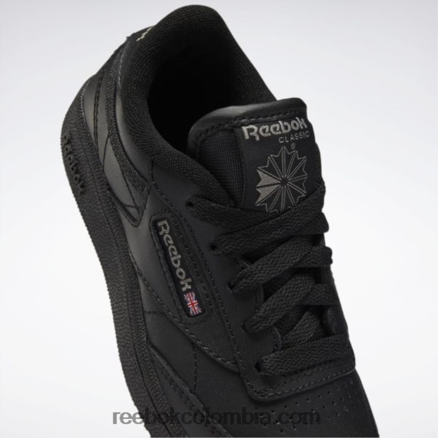 niños negro/carbón zapatos club c - preescolar Reebok D260LP1429