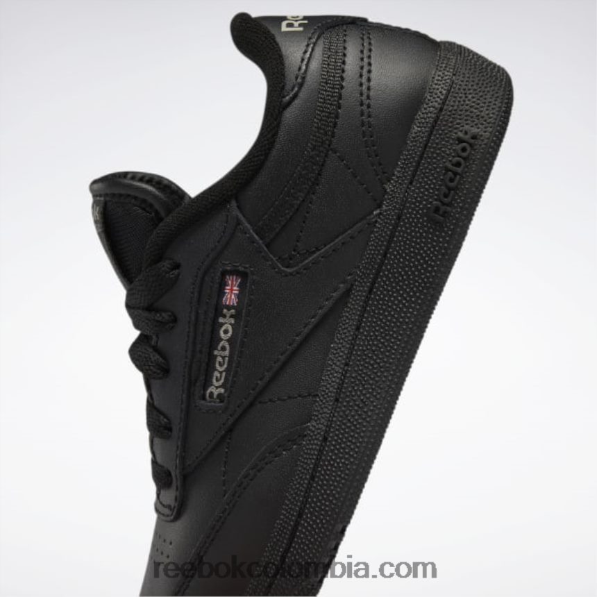 niños negro/carbón zapatos club c - preescolar Reebok D260LP1429