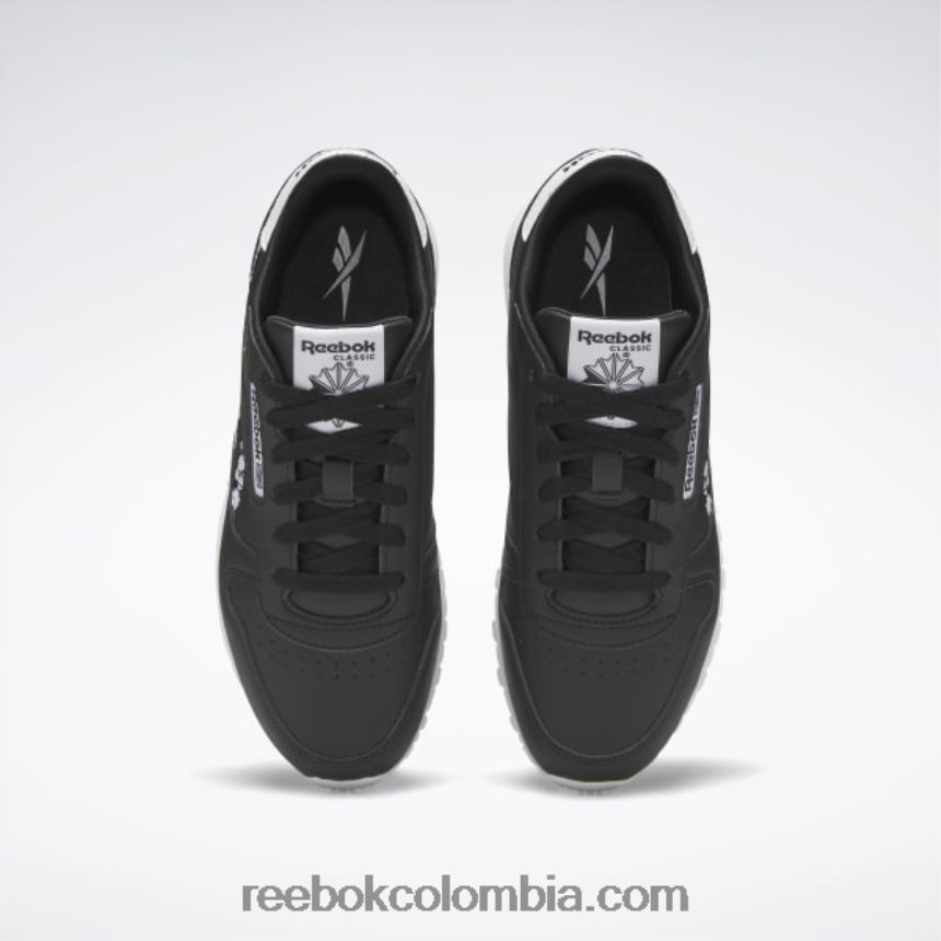 niños negro núcleo/blanco ftwr zapatos de cuero clásicos - escuela primaria Reebok D260LP1410