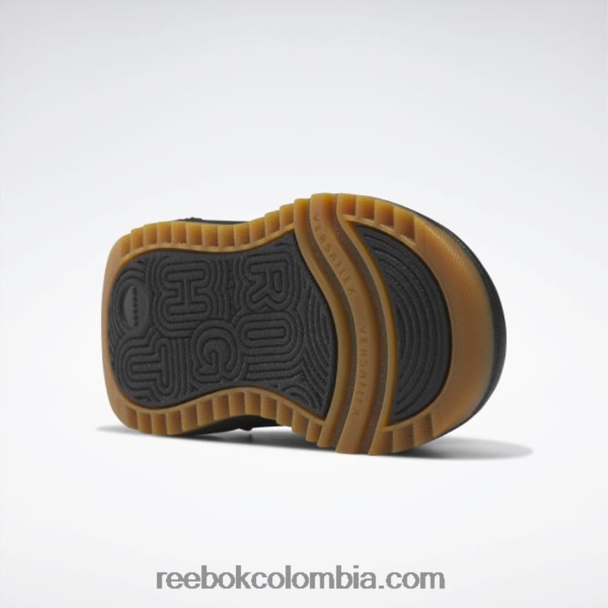 niños negro núcleo/gris puro 3 zapatos bajos con cierre weebok - niño pequeño Reebok D260LP1431