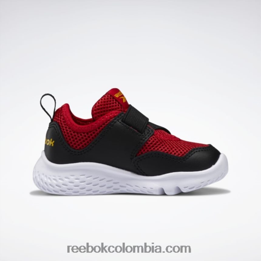 niños rojo vectorial/núcleo negro/siempre amarillo weebok flex sprint - niño pequeño Reebok D260LP1452