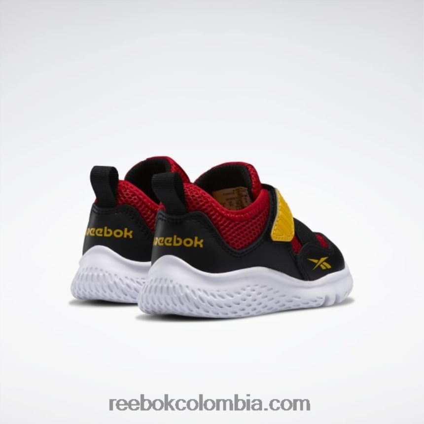 niños rojo vectorial/núcleo negro/siempre amarillo weebok flex sprint - niño pequeño Reebok D260LP1452