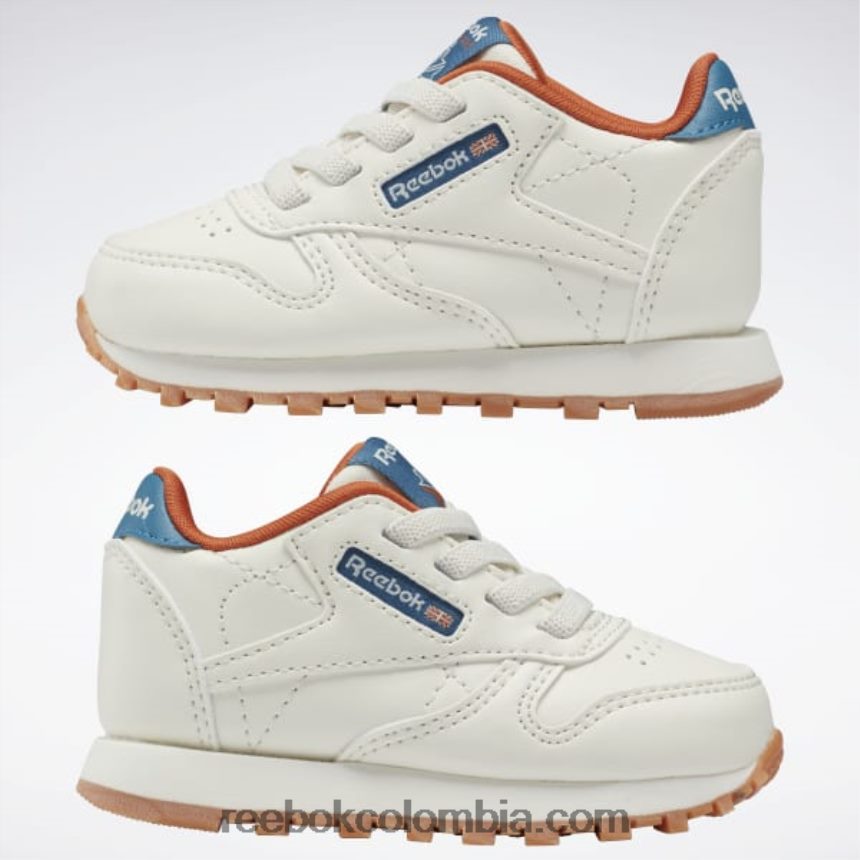 niños tiza/azul acero s23-r zapatos clásicos de piel - niño Reebok D260LP1387