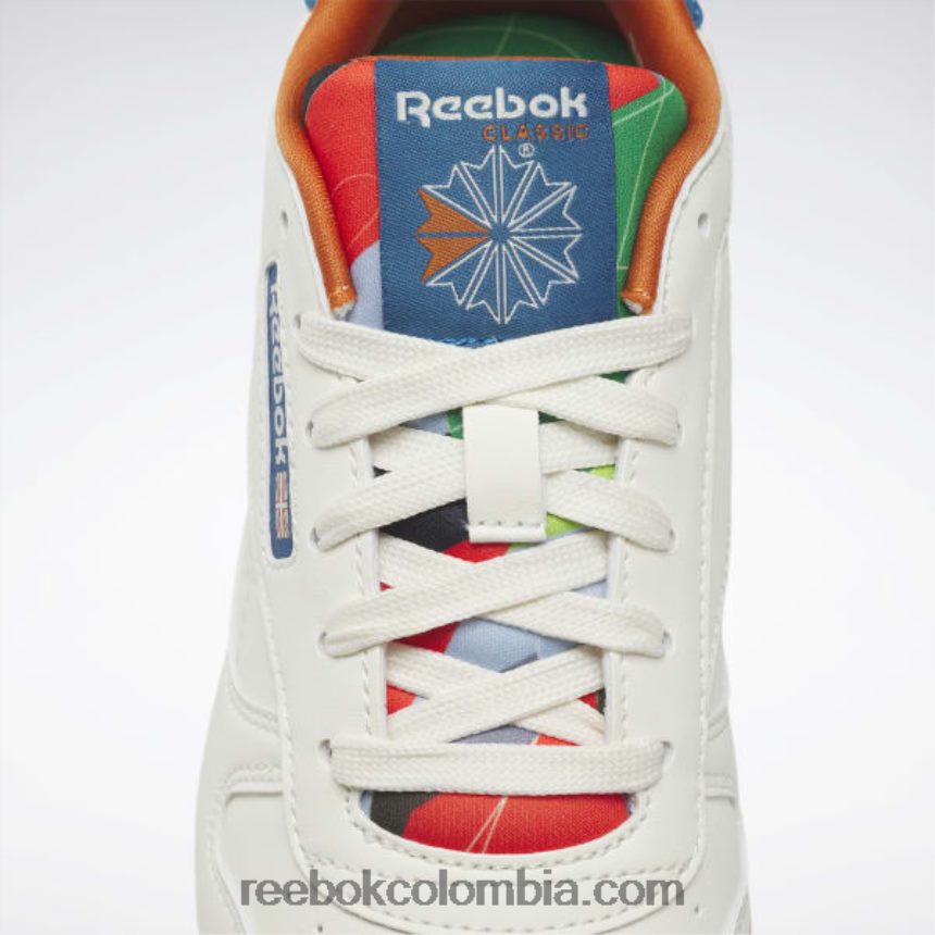 niños tiza/azul acero s23-r zapatos de cuero clásicos - escuela primaria Reebok D260LP1399