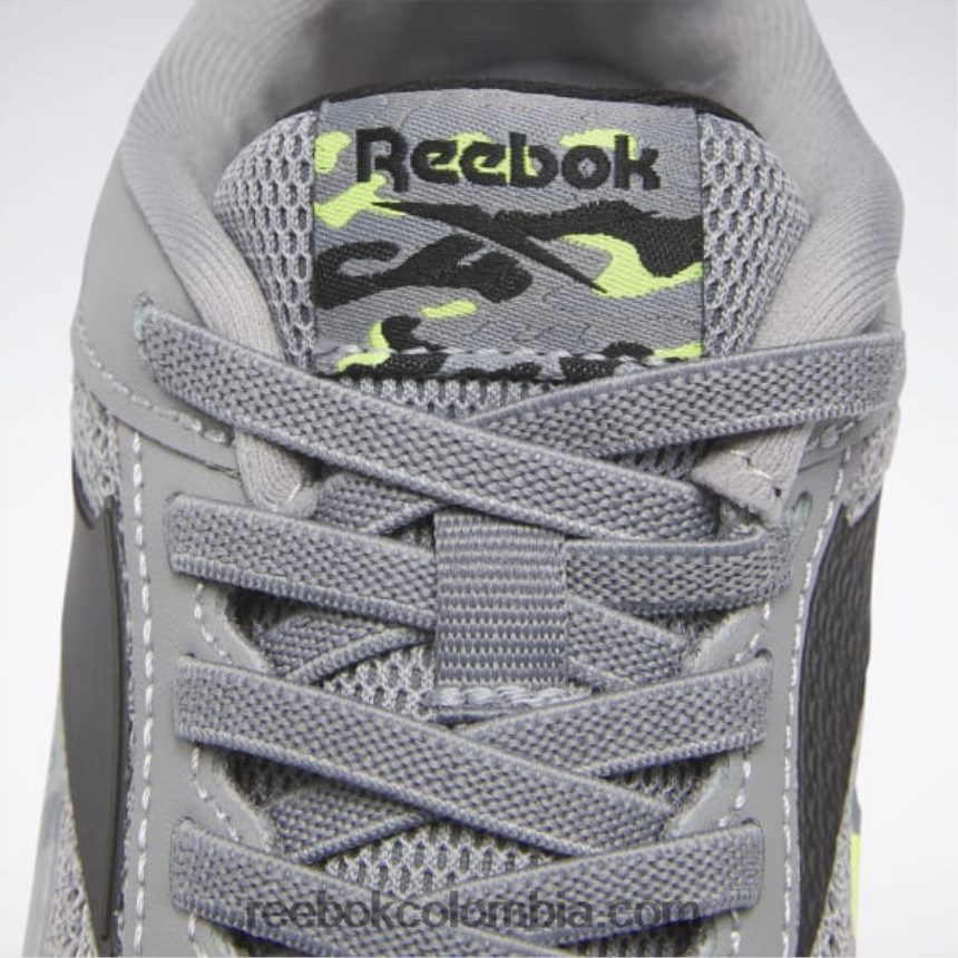 niños gris frío 4/núcleo negro/amarillo ácido zapatillas zig dynamica 2 - preescolar Reebok D260LP1382