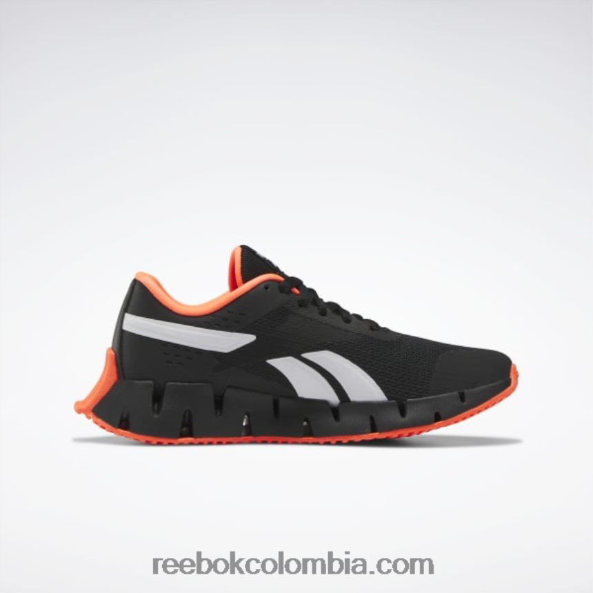 niños núcleo negro/naranja llamarada/ftwr blanco zapatos zig dynamica 2 - escuela primaria Reebok D260LP1374