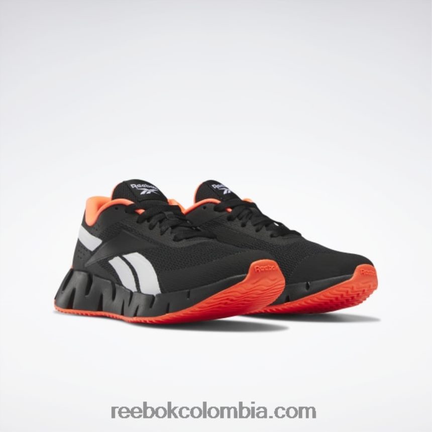 niños núcleo negro/naranja llamarada/ftwr blanco zapatos zig dynamica 2 - escuela primaria Reebok D260LP1374