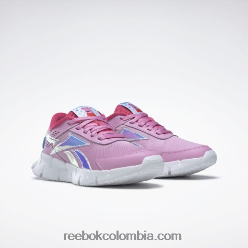 niños rosa icono/rosa intenso/blanco ftwr peppa pig zig dynamica 2 zapatillas - preescolar Reebok D260LP1405