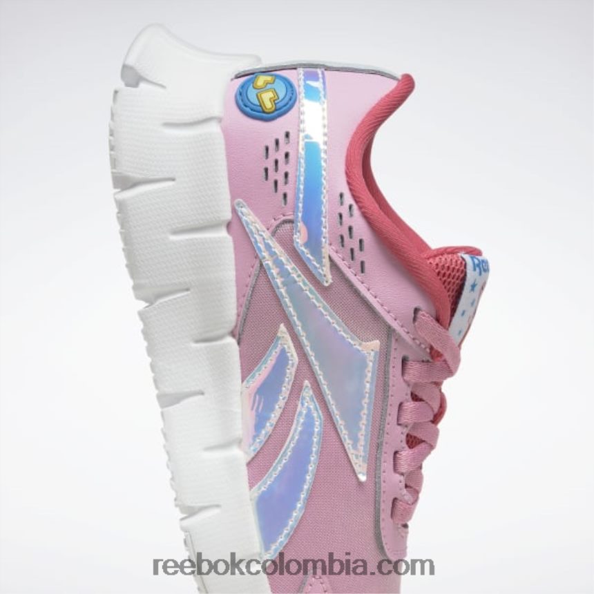 niños rosa icono/rosa intenso/blanco ftwr peppa pig zig dynamica 2 zapatillas - preescolar Reebok D260LP1405