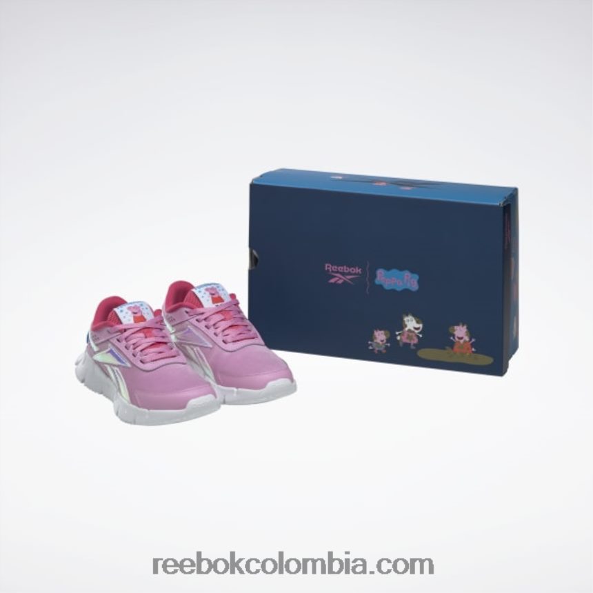 niños rosa icono/rosa intenso/blanco ftwr peppa pig zig dynamica 2 zapatillas - preescolar Reebok D260LP1405