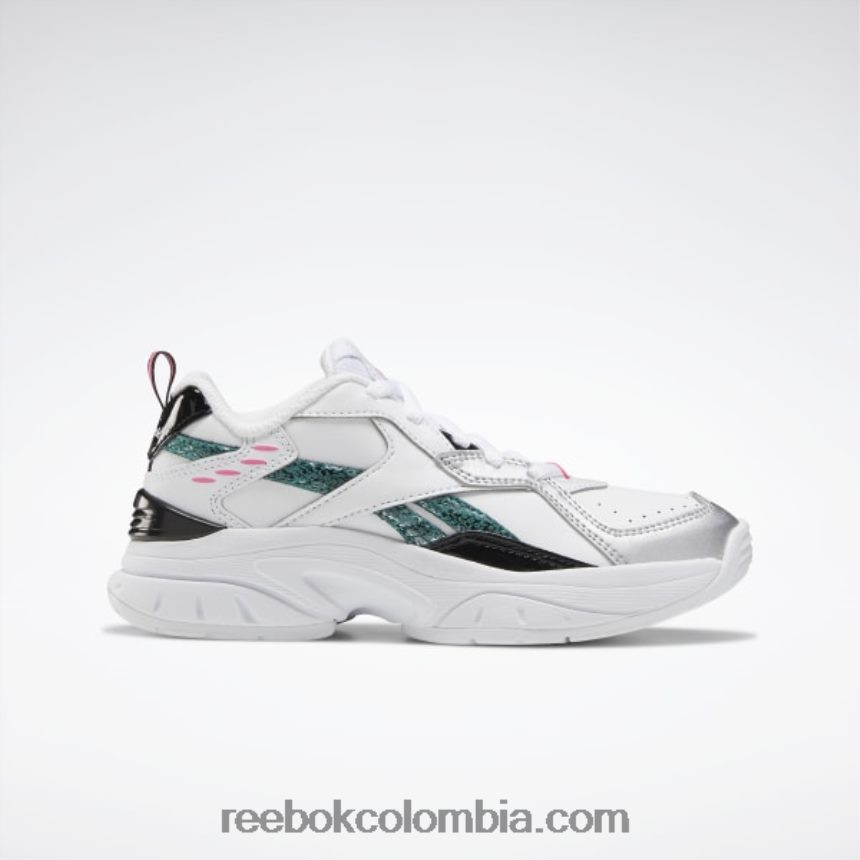 niños blanco/negro/totalmente verde azulado zapatos xeona - preescolar Reebok D260LP1454