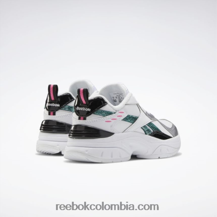 niños blanco/negro/totalmente verde azulado zapatos xeona - preescolar Reebok D260LP1454
