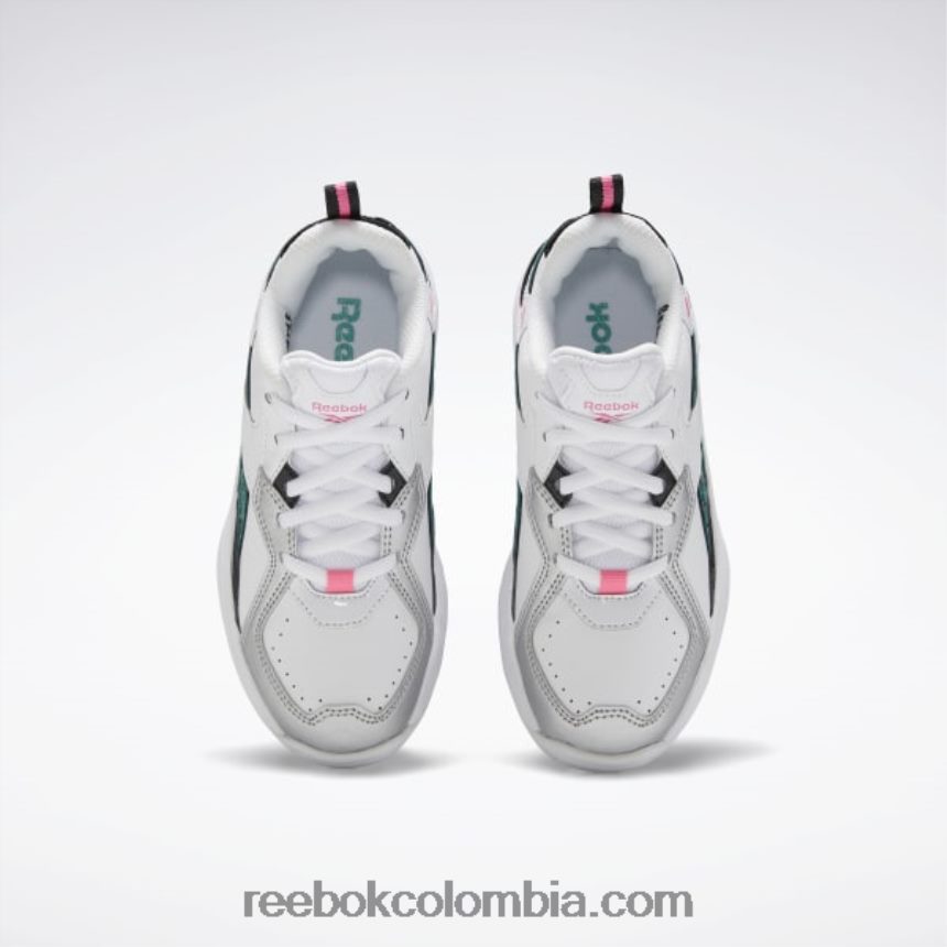 niños blanco/negro/totalmente verde azulado zapatos xeona - preescolar Reebok D260LP1454