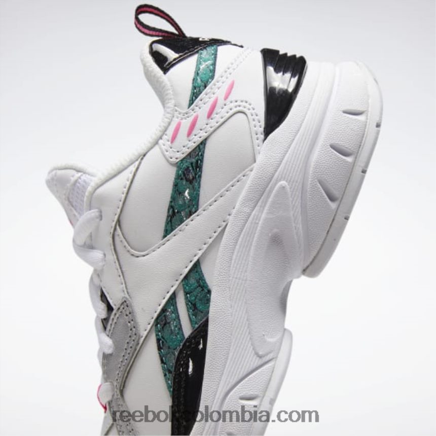 niños blanco/negro/totalmente verde azulado zapatos xeona - preescolar Reebok D260LP1454