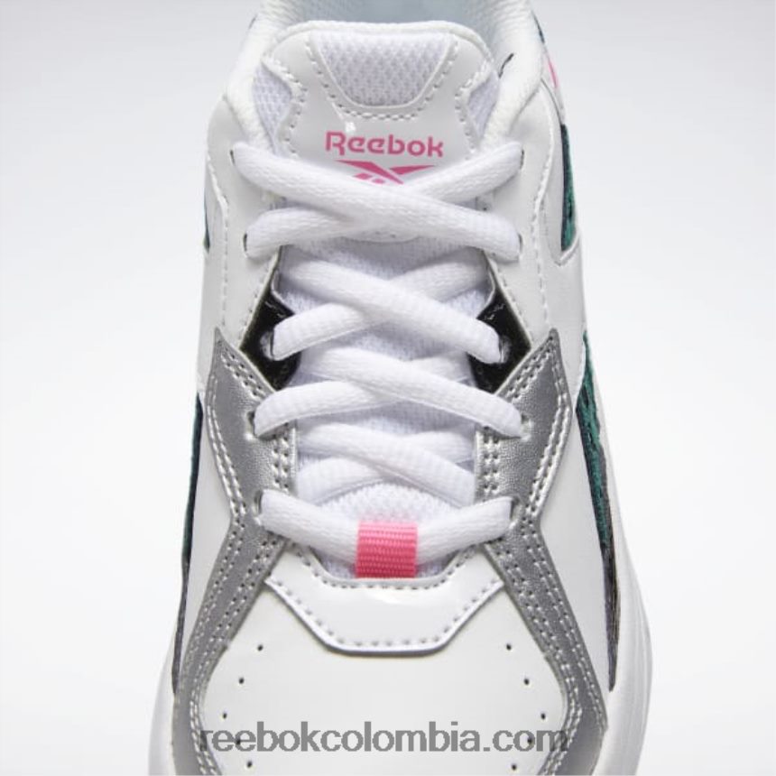 niños blanco/negro/totalmente verde azulado zapatos xeona - preescolar Reebok D260LP1454