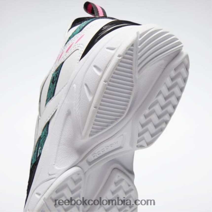 niños blanco/negro/totalmente verde azulado zapatos xeona - preescolar Reebok D260LP1454