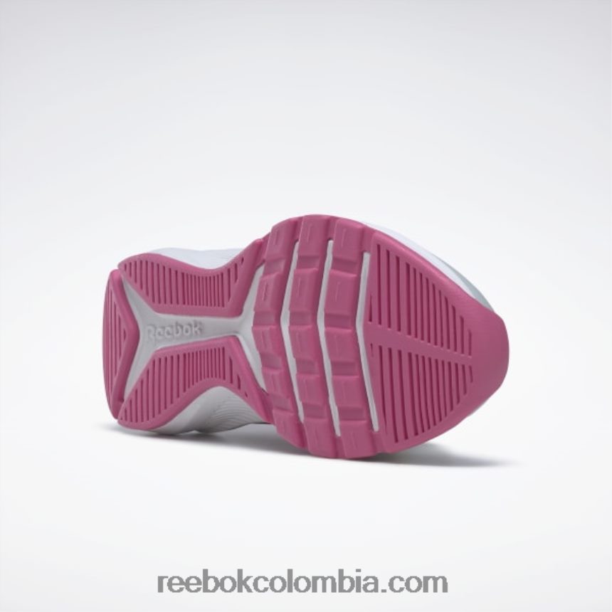 niños gris puro 2/rosa verdadero/blanco ftwr zapatillas sin cordones xt sprinter - preescolar Reebok D260LP1439