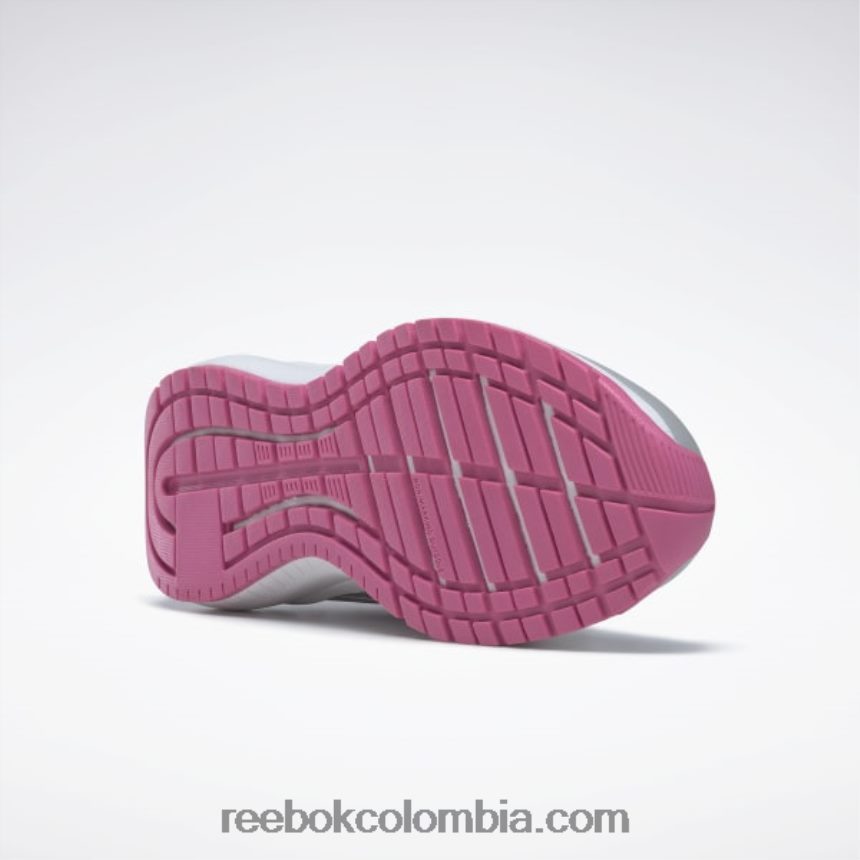 niños gris puro 3/rosa verdadero/azul digital zapatillas road supreme 4 - preescolar Reebok D260LP1441