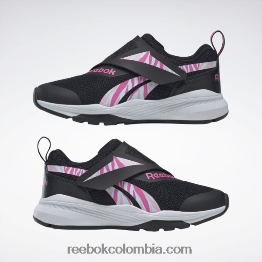 niños negro núcleo/rosa atómico/blanco ftwr zapatos de ajuste igual - preescolar Reebok D260LP1403
