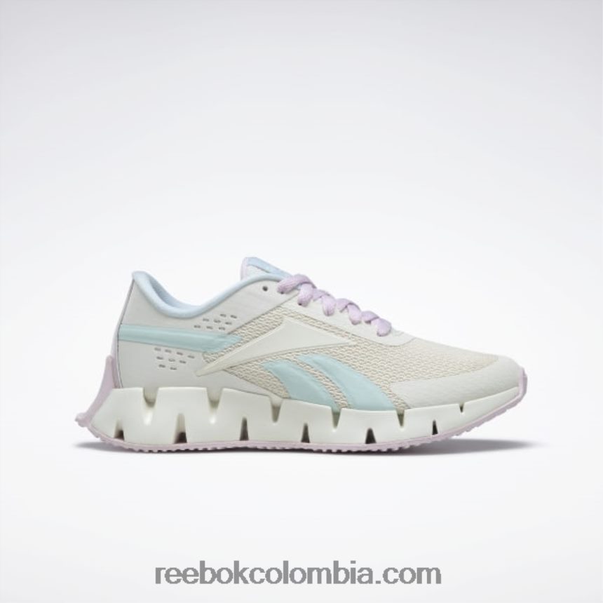 niños tiza/niebla/rosa píxel zapatos zig dynamica 2 - escuela primaria Reebok D260LP1389