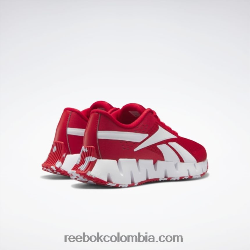 niños vector rojo/ftwr blanco zapatos zig dynamica 2 - escuela primaria Reebok D260LP1416