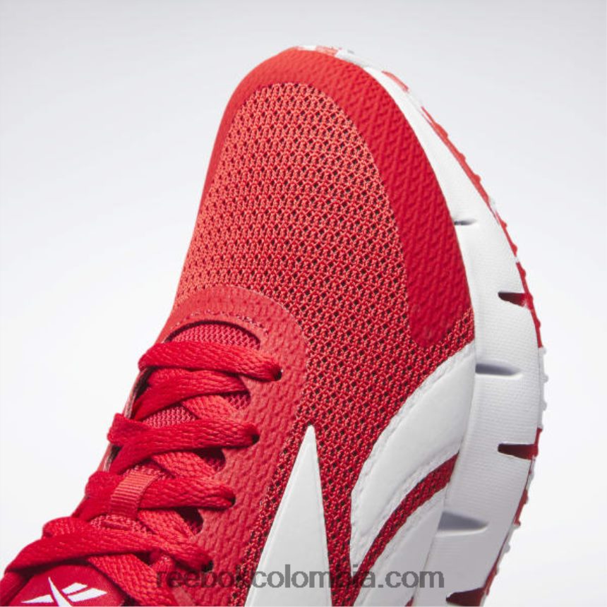 niños vector rojo/ftwr blanco zapatos zig dynamica 2 - escuela primaria Reebok D260LP1416